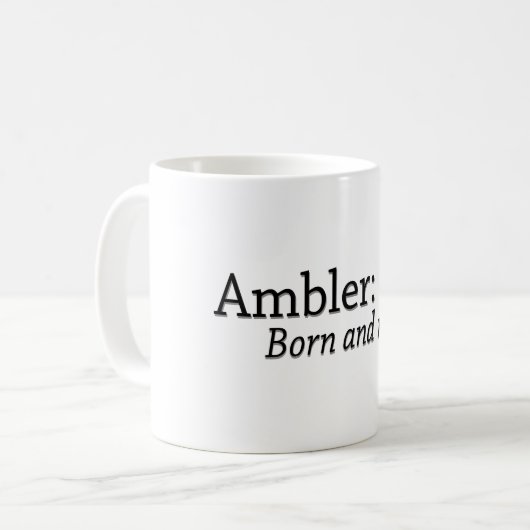 Mug Ambler Born et Raised (Devant gauche)