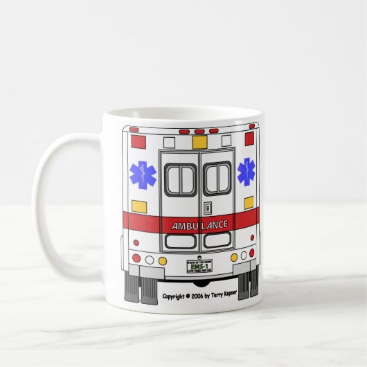 Mug Ambulance de services médicaux de secours (SME) - (Gauche)