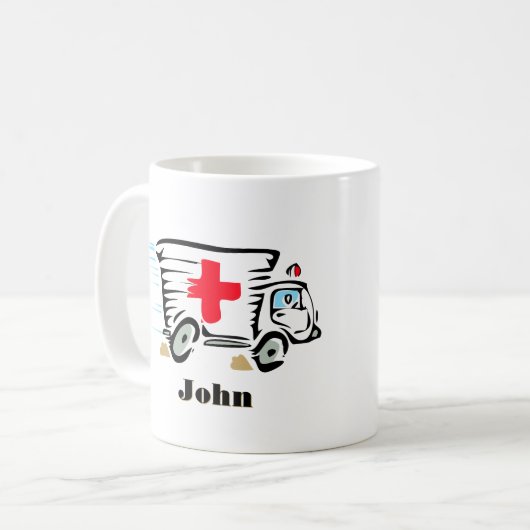 Mug Ambulance Paramètre Médicale (Devant gauche)