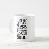 Mug Âme du café noir d'humanité d'Agains de (Devant gauche)