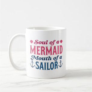 Mug Âme D'Une Bouche De Sirène D'Un Voilier