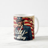 Mug Âme fière du 4 juillet (Devant droit)