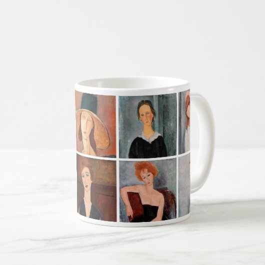 Mug Amedeo Modigliani - Collage de chefs-d'oeuvre (Devant droit)