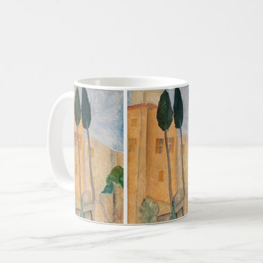 Mug Amedeo Modigliani - Cyprès et maisons à Cagnes (Devant gauche)