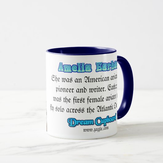 Mug Amelia Earhart (Devant droit)
