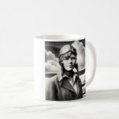 Mug Amelia Earhart Citation célèbre de voyage (Devant droit)