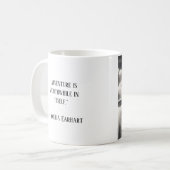 Mug Amelia Earhart Citation célèbre de voyage (Devant gauche)