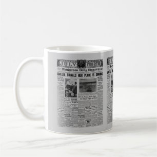 Mug Amelia Earhart Vintage journal