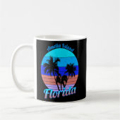 Mug Amelia Island Florida Retro Palm Trees Beach Summe (Gauche)