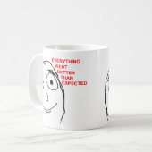 Mug Améliorez que le visage prévu Meme de rage (Devant gauche)