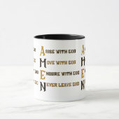 Mug AMEN Avec Dieu Déclaration audacieuse de foi chrét (Centre)