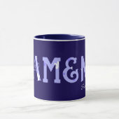 Mug Amen Bible Verse Modern Typography Personalized (Centre)