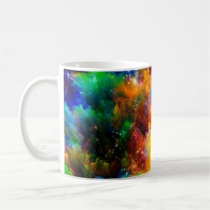 Mug Aménagement créatif des éléments fractaux, illumin