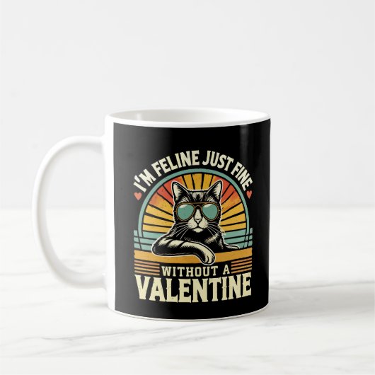 Mug Amende Feline sans Valentine Cat Anti-Valentines (Gauche)
