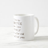 Mug Amer et trop chaud foncés pour vous (Devant droit)