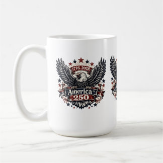 Mug America 250 Patriote Aigle Bald 1776-2026