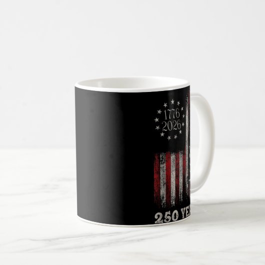 Mug America 250th Birthday Us Flag 250 Years We The Pe (Devant droit)