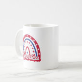 Mug America Boho Rainbow 4 de juillet 1776 (Devant gauche)