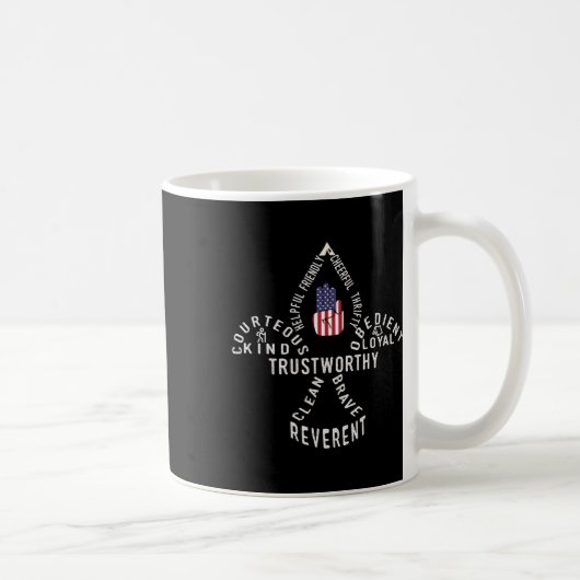 Mug America Flag Scouting Law (Droite)