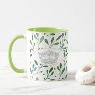 Mug America Pageant Crown Leaf Imprimer Musique à deux