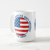 Mug America Semiquincentennial 1776-2026 USA 250 Flag (Devant gauche)