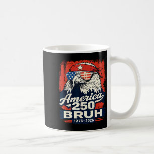 Mug Américain 250 bruh 1776-2026 drôle d'aigle patriot