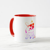 MUG AMÉRICAIN BULLDOG COLORÉ (Devant gauche)