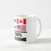 Mug Américain canadien impressionnant (Devant droit)