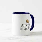 Mug Américain comme tarte aux pommes (Devant droit)