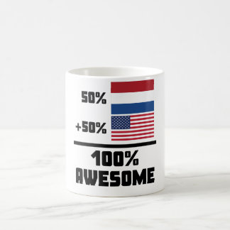 Mug Américain du Néerlandais 50% de 50% 100%