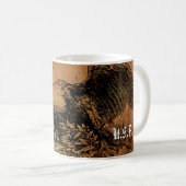 Mug Américain Eagle - ajoutez votre nom ou initiales ! (Devant droit)