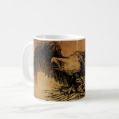 Mug Américain Eagle - ajoutez votre nom ou initiales ! (Devant gauche)