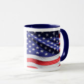 MUG AMÉRICAIN INACTIF avec drapeau américain (Devant droit)