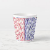 MUG AMÉRICAIN POUR LATTE TRICOTÉ (Devant)