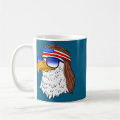 Mug American Bald Eagle Mullet 4th Of July Funny Usa  (Gauche)