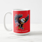 Mug American Bald Eagle Patriotic USA Drapeau 4 juille (Gauche)