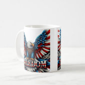 Mug American Bald Eagle Patriotique USA Drapeau Libert (Devant gauche)