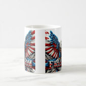 Mug American Bald Eagle Patriotique USA Drapeau Libert (Centre)