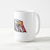 Mug American Bald Eagle with USA Drapeau - Patriotique (Devant droit)