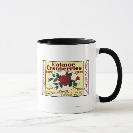 Mug American Beauty Eatmor Cranberries Marque Étiquett (Droite)