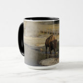 Mug American Bison Yellowstone Wildlife Photography (Devant gauche)