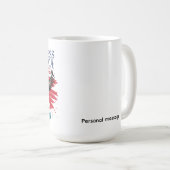 Mug American Bold Eagle God Bless America 250 Years (Devant droit)
