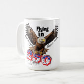 Mug American Bold Eagle Patriotioc USA 250 Years (Devant gauche)