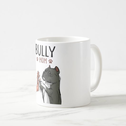 Mug American Bully Mom Cube Dog (Devant droit)
