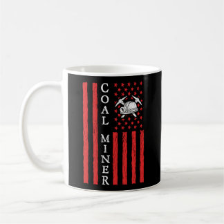 Mug American Coal Miner Usa Drapeau Mineur pour