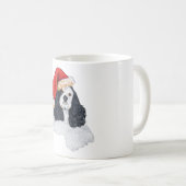 Mug American Cocker Spaniel Noël (Devant droit)