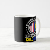 Mug American Colombian Flag (Devant droit)