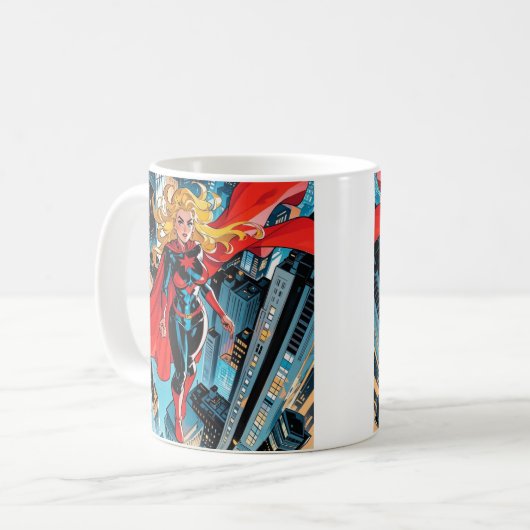Mug American Comics, Retro American Comics superhéros (Devant gauche)