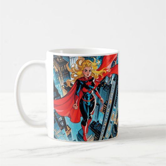 Mug American Comics, Retro American Comics superhéros (Gauche)