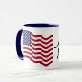 Mug American Flag - Américain et fier de ça ! (Devant gauche)